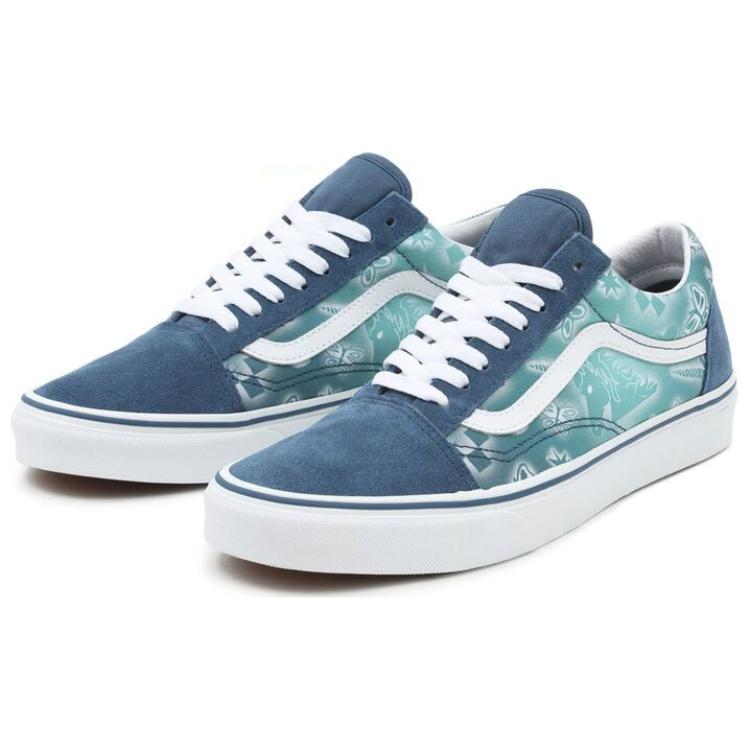 Vans Old Skool Canvas Low Top Skate Shoes Unisex Sneakers Blue White VN0A3WKT4PC