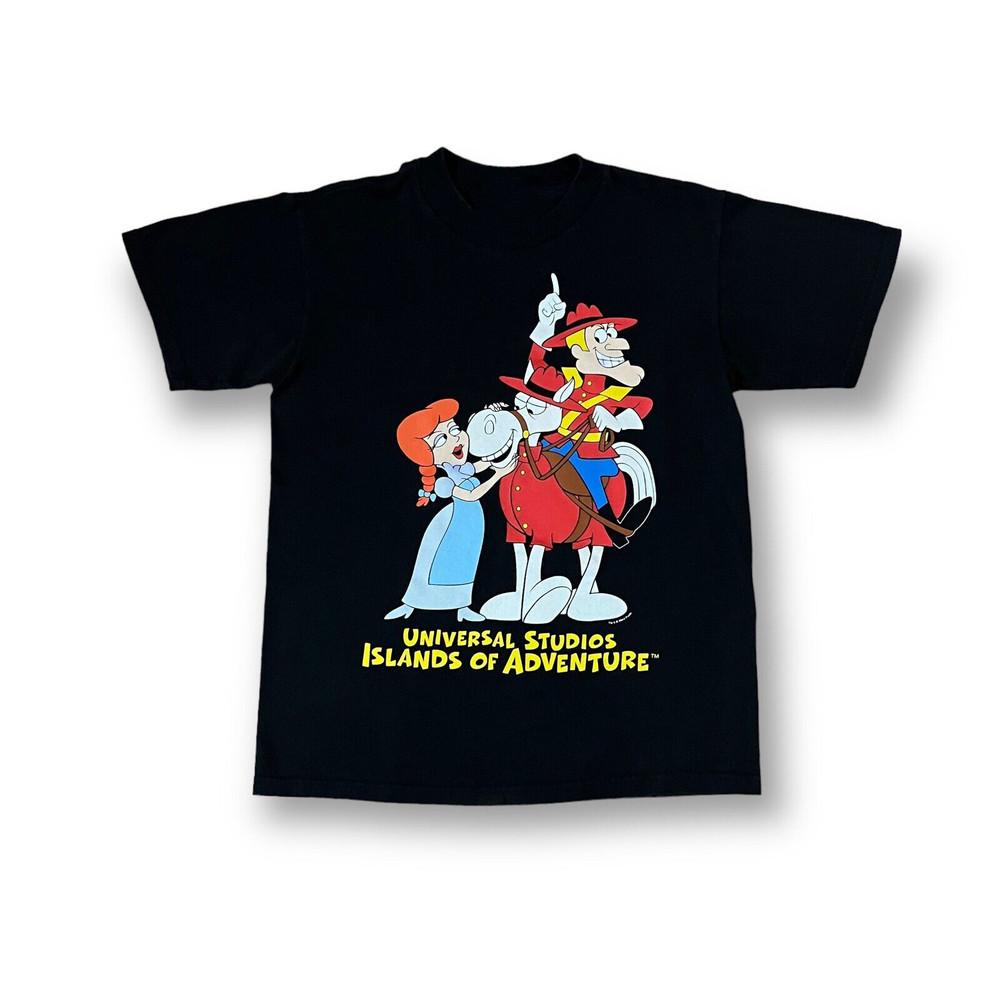 Dudley Do Right Rocky and Bullwinkle Cartoon T-shirt CO652 Unisex T-Shirt L