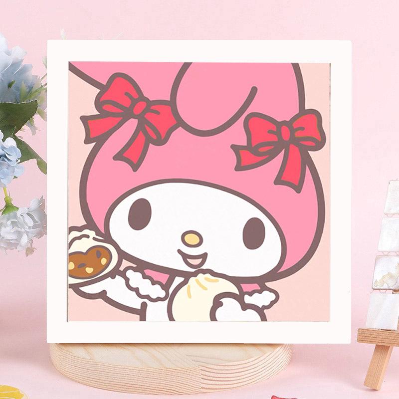 Sanrio Children's Diamond Painting with Frame Stickers - DIY Handmade Gift Set