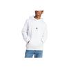 adidas Embossed Polar Fleece Hoodie With Letter Logo Print Long Sleeve Men Hoodies White HY1278