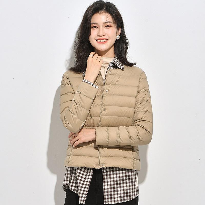 Women's Autumn And Winter Inner Wear Round Neck Warm And Lightweight Down Jacket