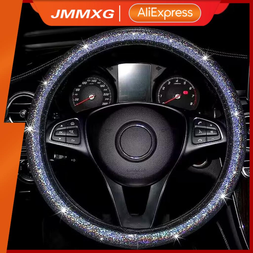 Universal Steering Wheel Cover For Women Car Steering Wheel Protector Cover Rhinestones Crystal Sparkling Automobile