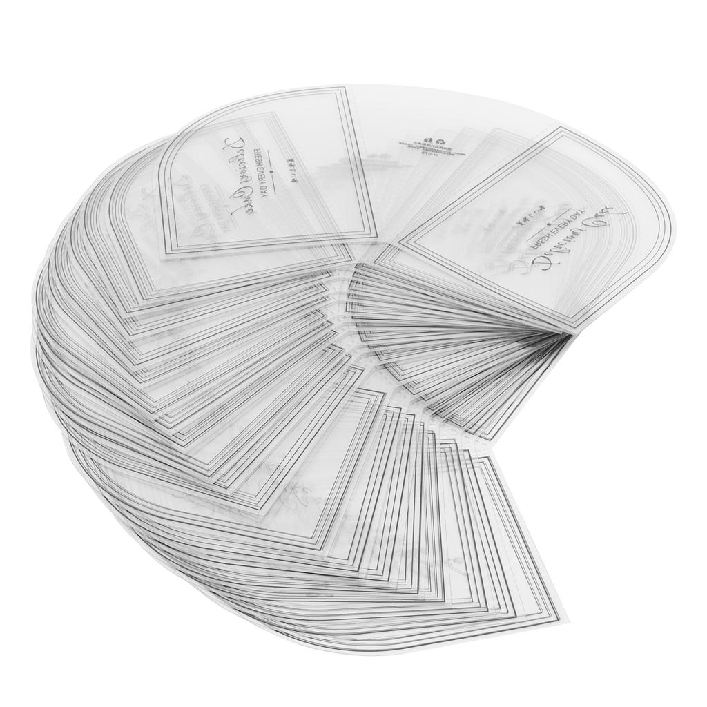 100PCS Triangular Cake Collar Transparent Mousse Surrounding Edge Wrapping Tray Cake Decor