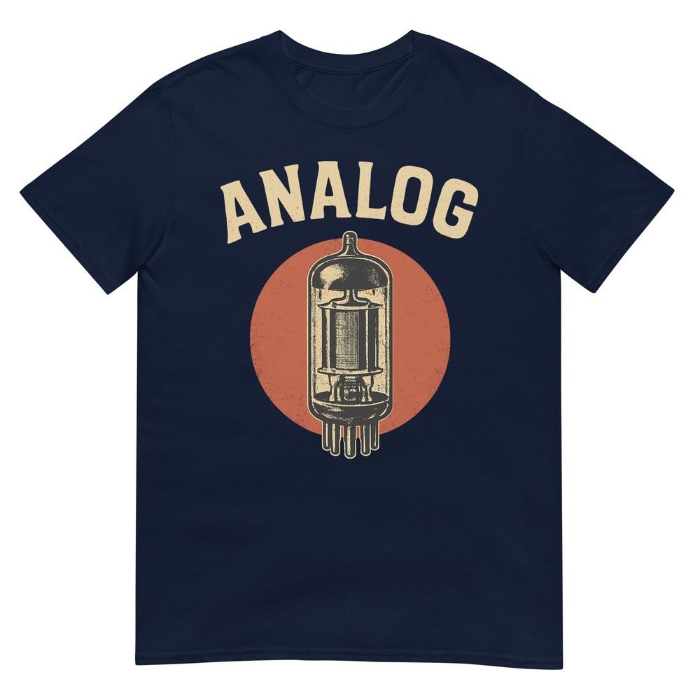 Analog Retro Vacuum Tube Vintage Style Tshirt S