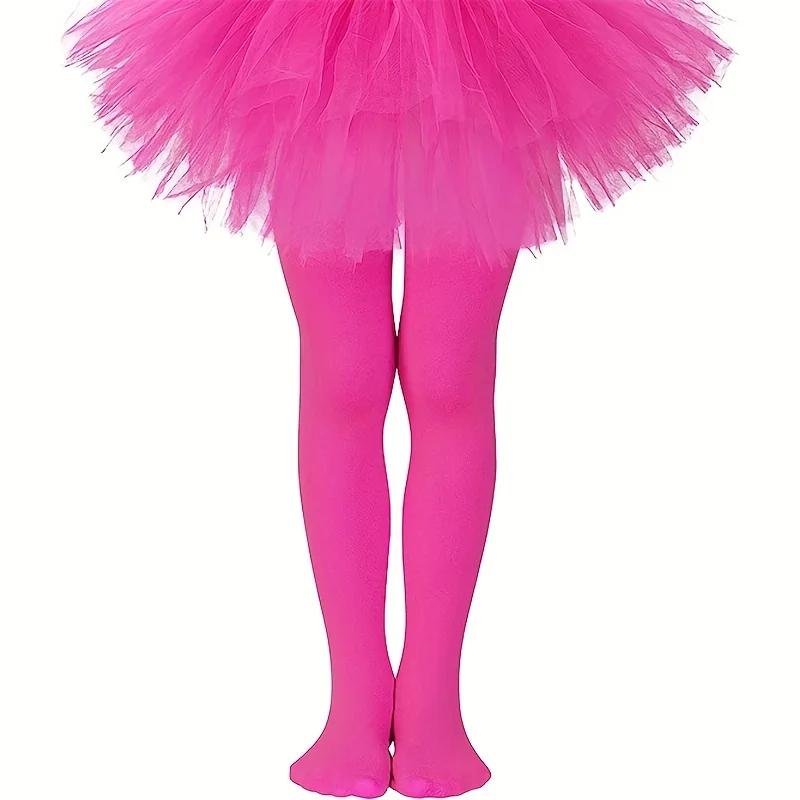 1 Par de Calcetines de Baile Súper Suaves, Mallas de Ballet, Mallas Elásticas Súper para Uniforme Escolar