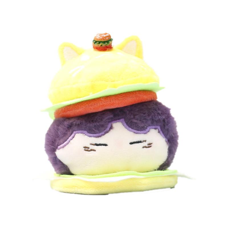 Love And Deepspace Rafayel Hamburger Plush Toy Anime Stuffed Doll Gift Keychain