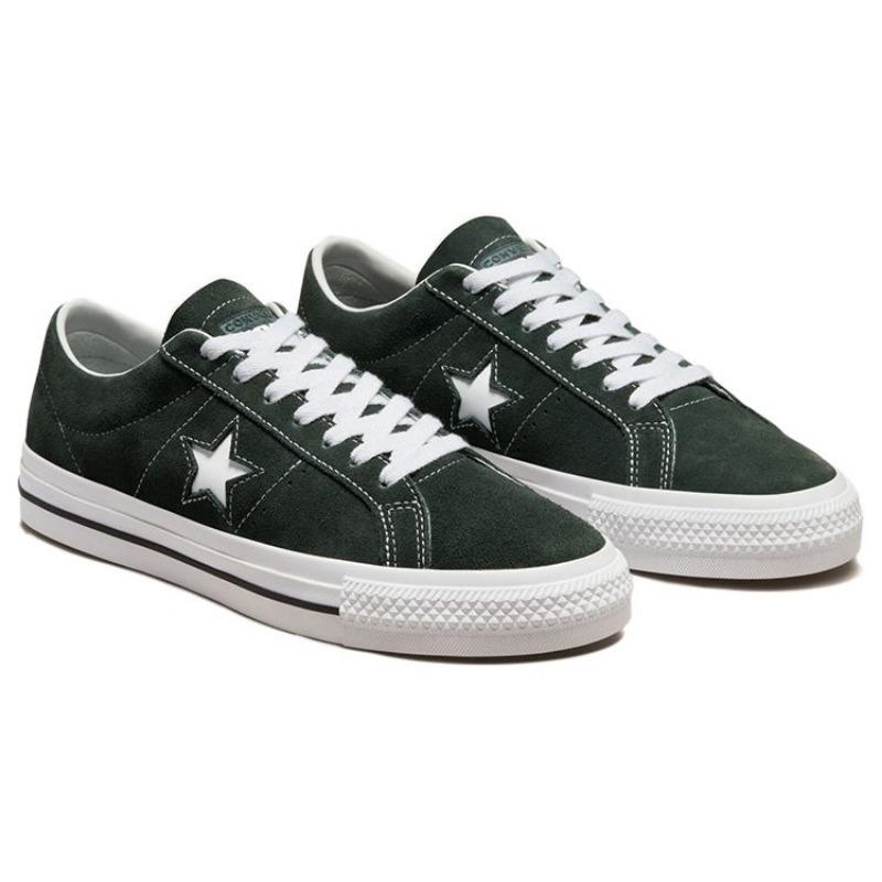 Converse One Star Pro Unisex Low Top Skate Shoes Casual Wear Resistant Slip Resistant Seaweed Green 171977C