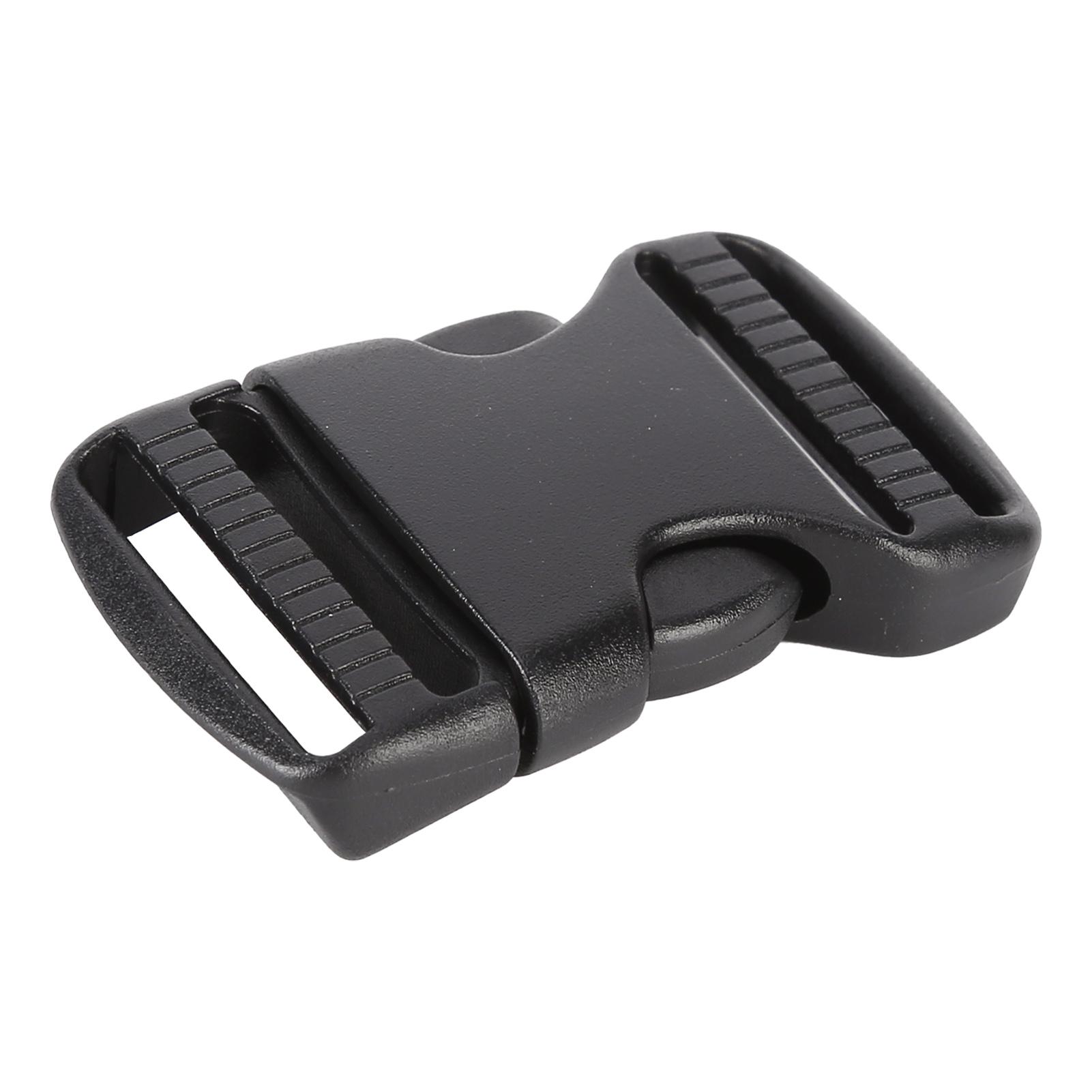 

5Pcs Quick Release Buckle Plastic Dual Adjustable Strap Buckles Replacement DIY Craft for Backpack Black 25mm / 0.98in