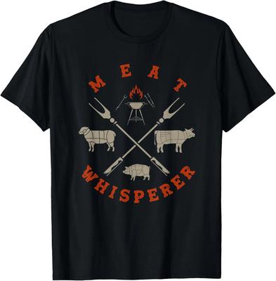 Smoked BBQ Grilling Meat Smoking Meat Whisperer Barbecue Gift Unisex T-Shirt