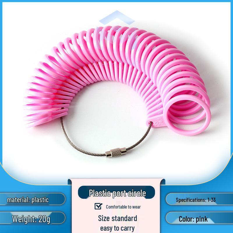 US Ring Sizer Tool - Plastic Finger Measurement for Ring Sizes