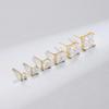 European & American Style Square Copper Zircon Stud Earrings