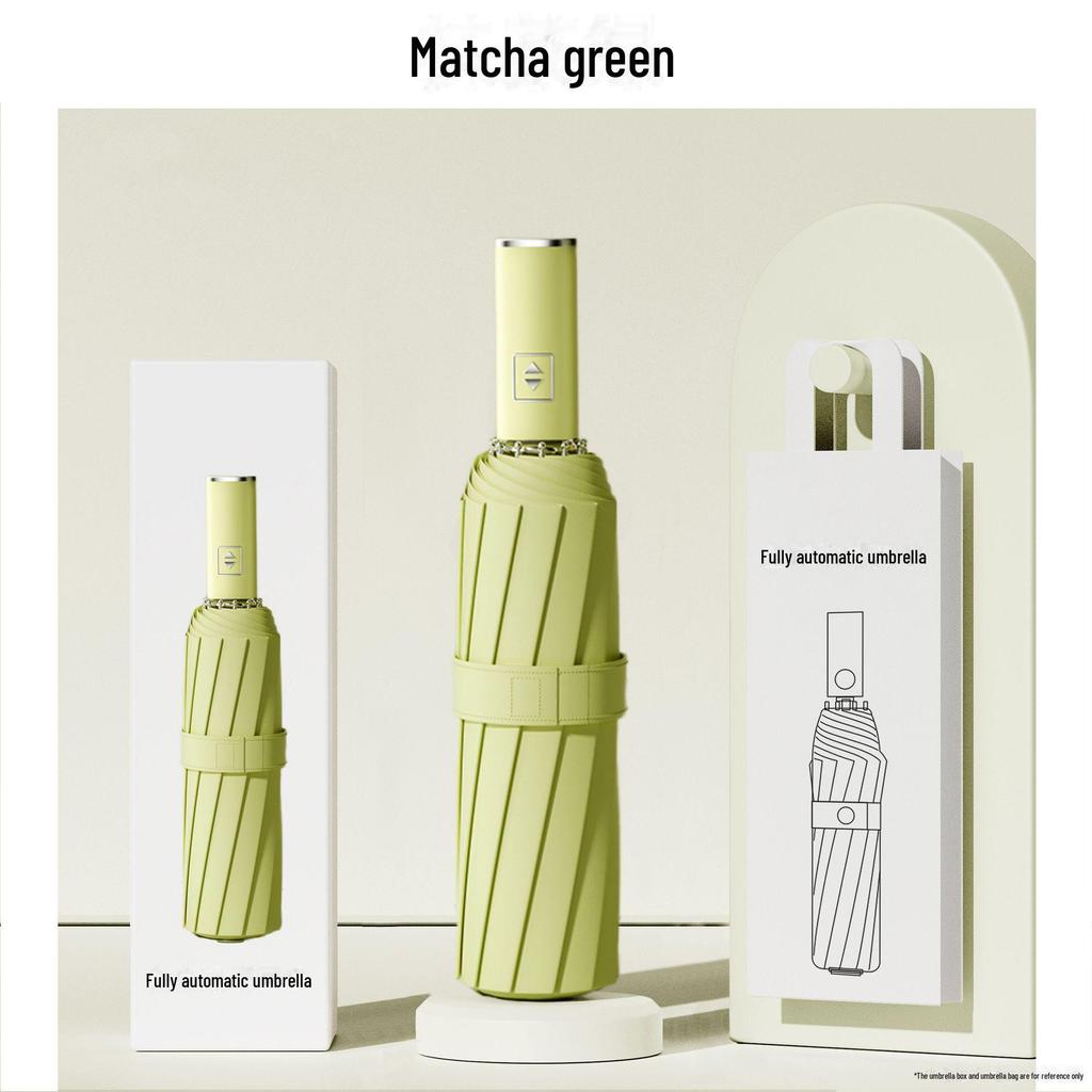 New Mi 3 Fully Automatic Ten-Rib Black Folding Sunscreen Umbrella