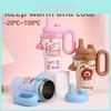 Capybara Girls Large Capacity Thermos With Double Drink Lid For Office And Sports
