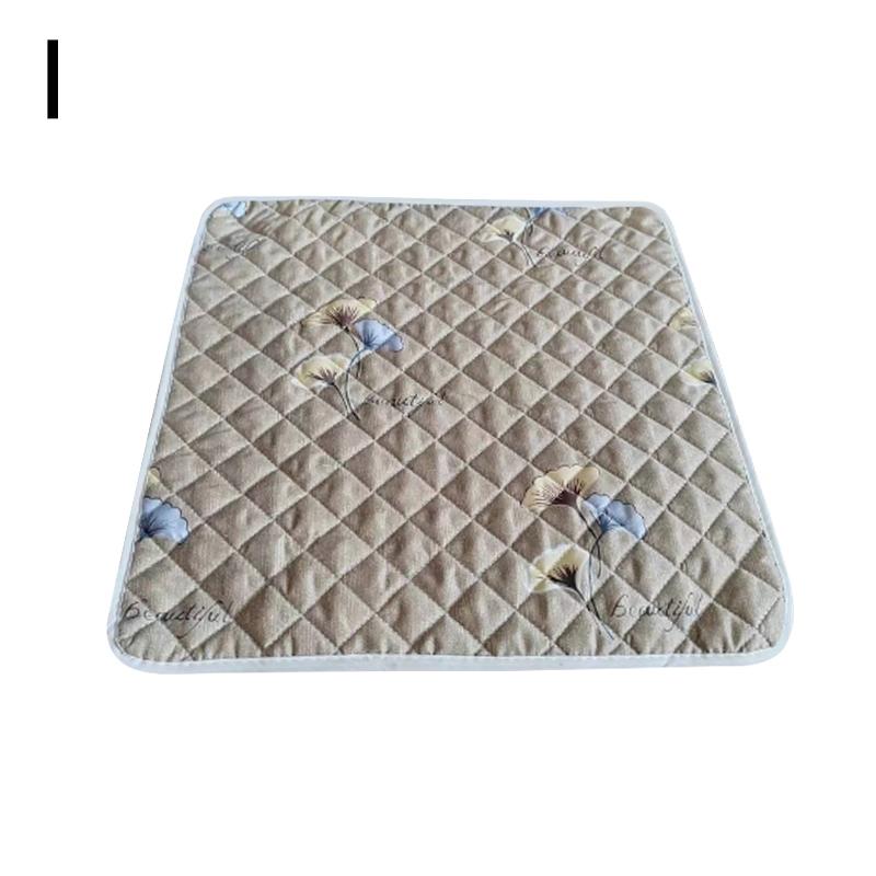 45x45cm Square Chair Cushion Anti-Slip Soft Pad Cotton Flower Printed Seat Protective Mats Portable Office Home Decoration