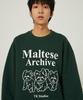 WAIKEI Maltese Archive Line Graphic Sweatshirt Green