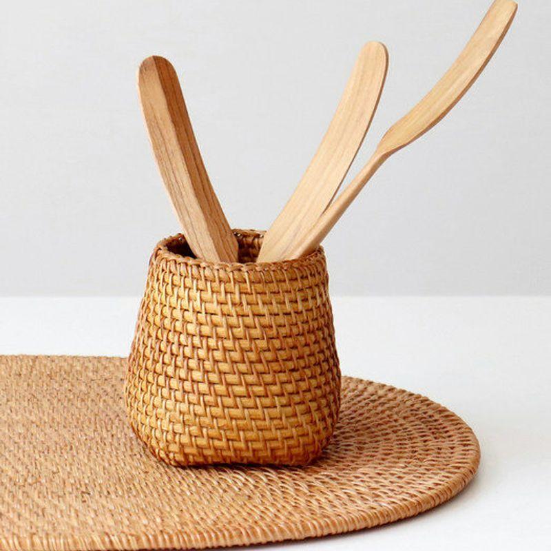 Kamomekitchen Sia Teakwood Jam Butter Knife 2 Types