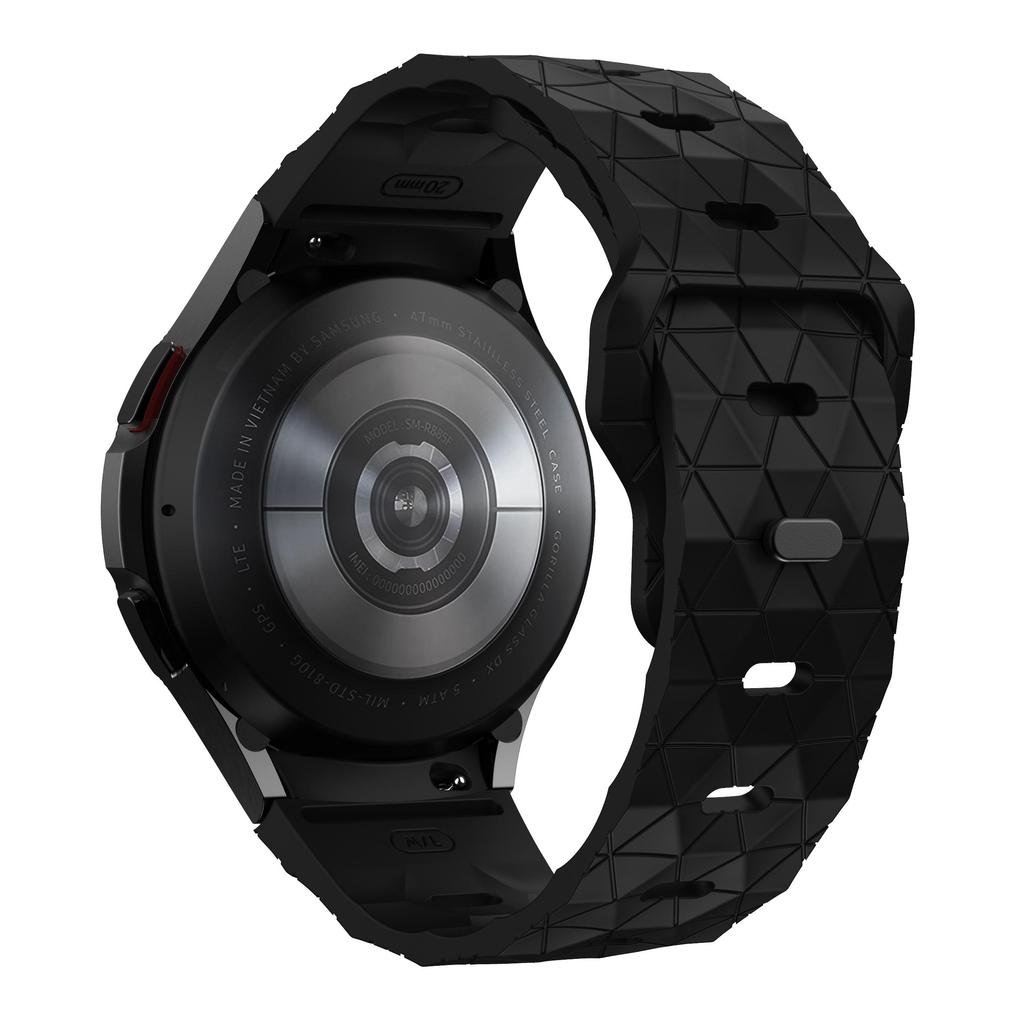 Silicone Band for Samsung Galaxy Watch 6 44mm 40mm/5/6 Classic 43mm 47mm/5 Pro 45mm No Gaps 20mm Bracelet Galaxy Watch 4 Strap