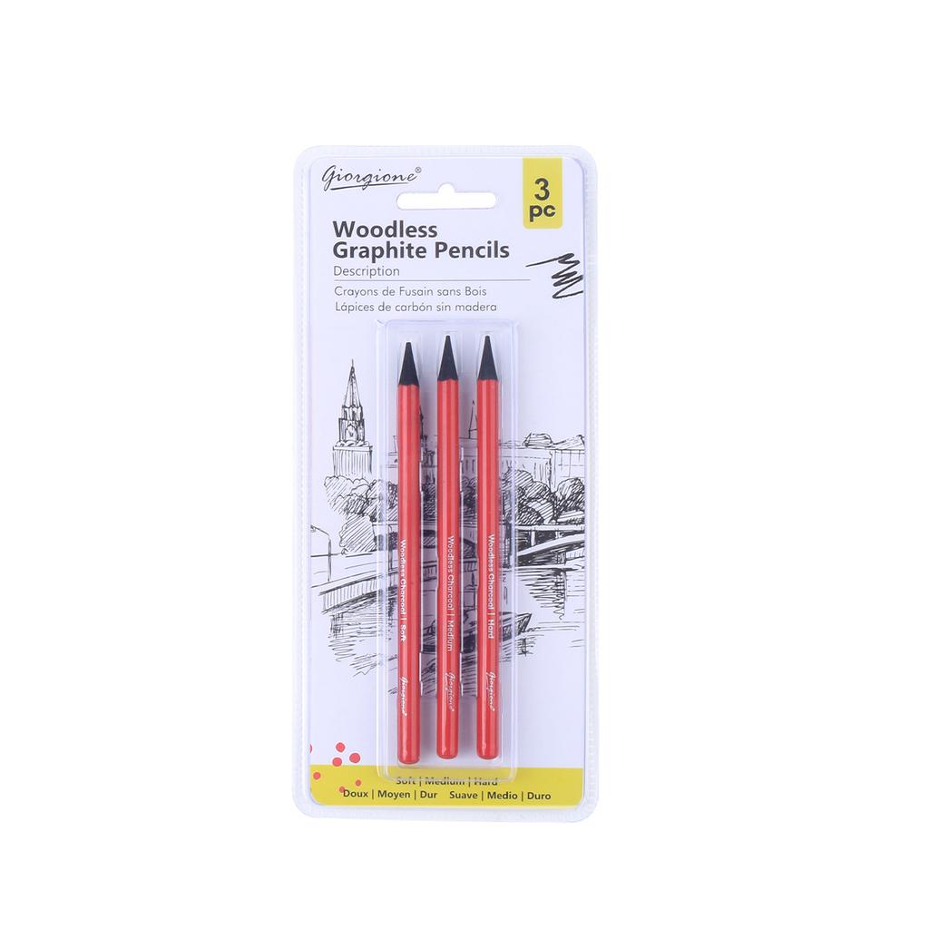 2/3/4/6/18pcs Sketch Pencil Set Charcoal Pen Easy Coloring for Outdoor Sketching Shadow Highlight Drawing Design