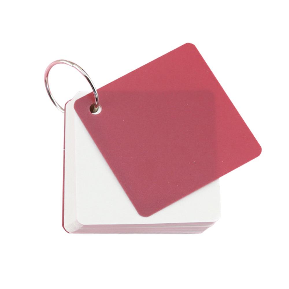 

with Ring Pocket Memo Pads 80 Sheets Blank Index Card for Memory Learning Studying червоний