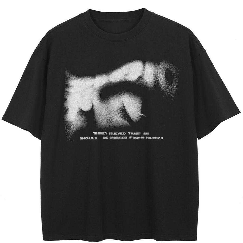 Streetwear T-Shirt mit Graffiti-Buchstaben und Grafik, Baumwolle, Unisex-Tops, T-Shirts, Sommer, kurze Ärmel