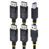 StarTech.Com Cavo KVM DisplayPort USB 5Gbps 4K 60Hz 1,8m Nero