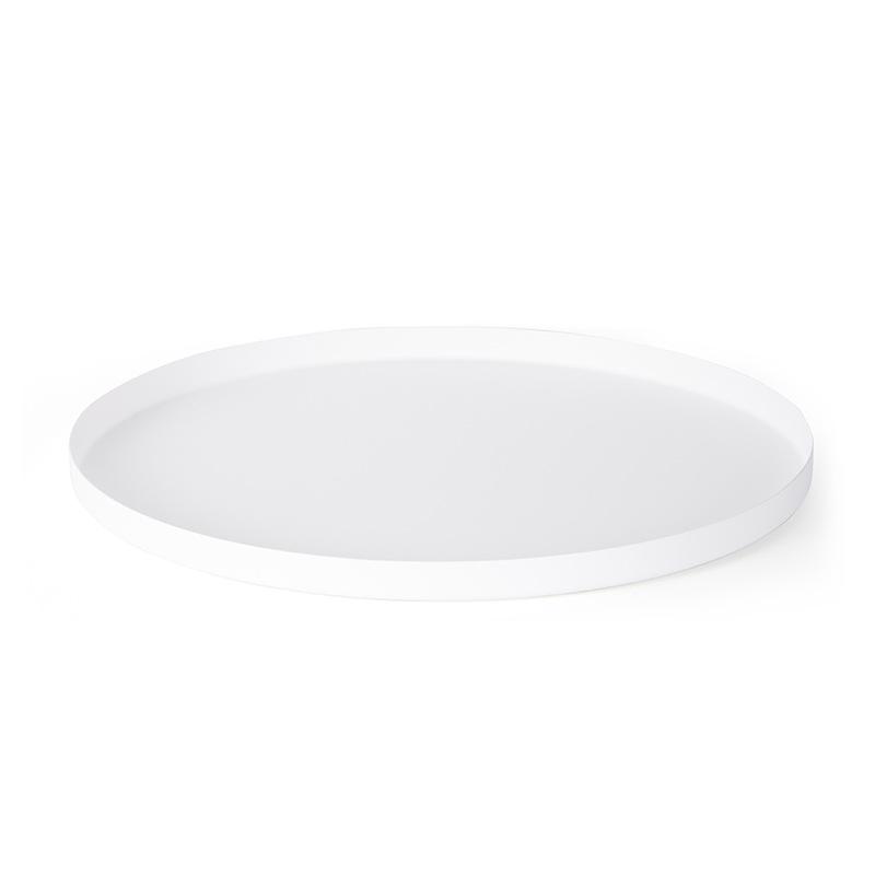 40 cm runder nordischer Dekorations-Tablett - Extra großes leichter Luxus Couchtisch- und Schmuckaufbewahrungs-Tablett