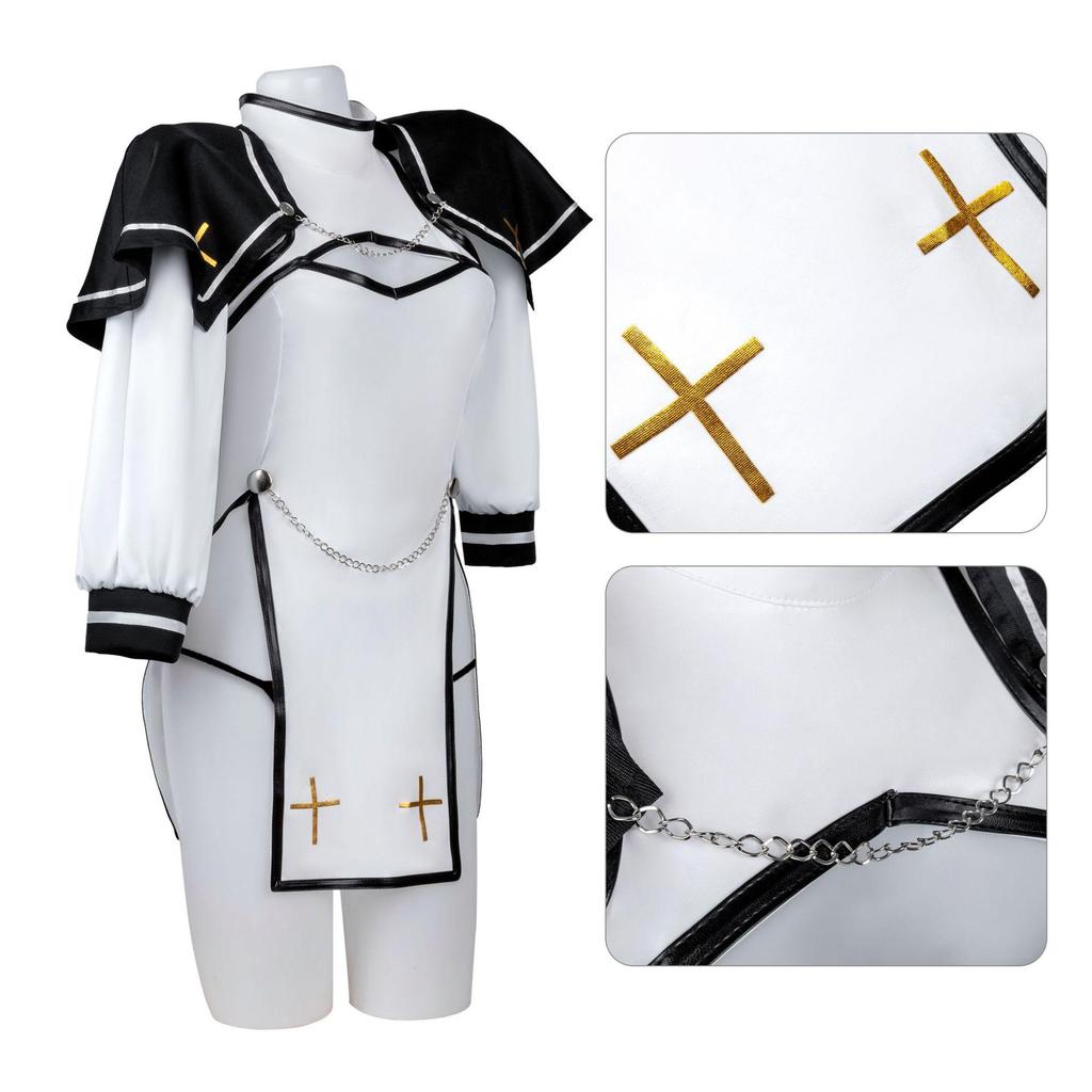 Dames cosplay kostuums, anime kostuums, non en priester cosplay sets, Halloween cosplay feesten, en anime tentoonstellingskostuums