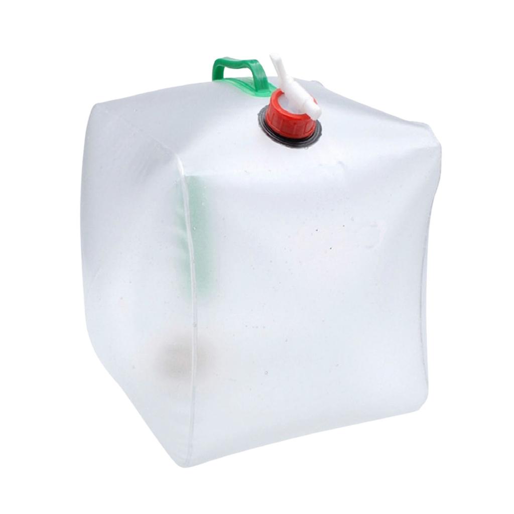 10/20L Collapsible Water Container With Spigot For Camping PVC Food Grade Water Jug Beverage Folding Water Storage Bag