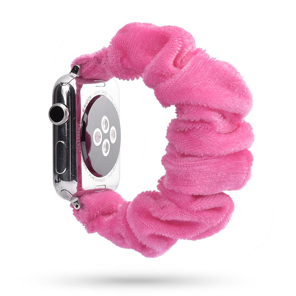 Scrunchie Strap for apple watch band 44mm 40mm 45mm 41mm 38mm 42mm 49mm correa bracelet iwatch series 4 5 6 3 SE 7 8 9 ultra 2