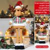 Santa Claus Telescopic Doll New Christmas Snowman Xmas Ornament Cute Knitted Elk Doll