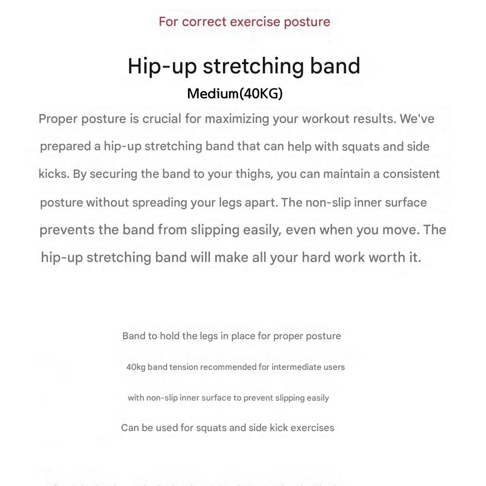 Hip-Up Stretching Band Light(20KG) or Medium(40KG)