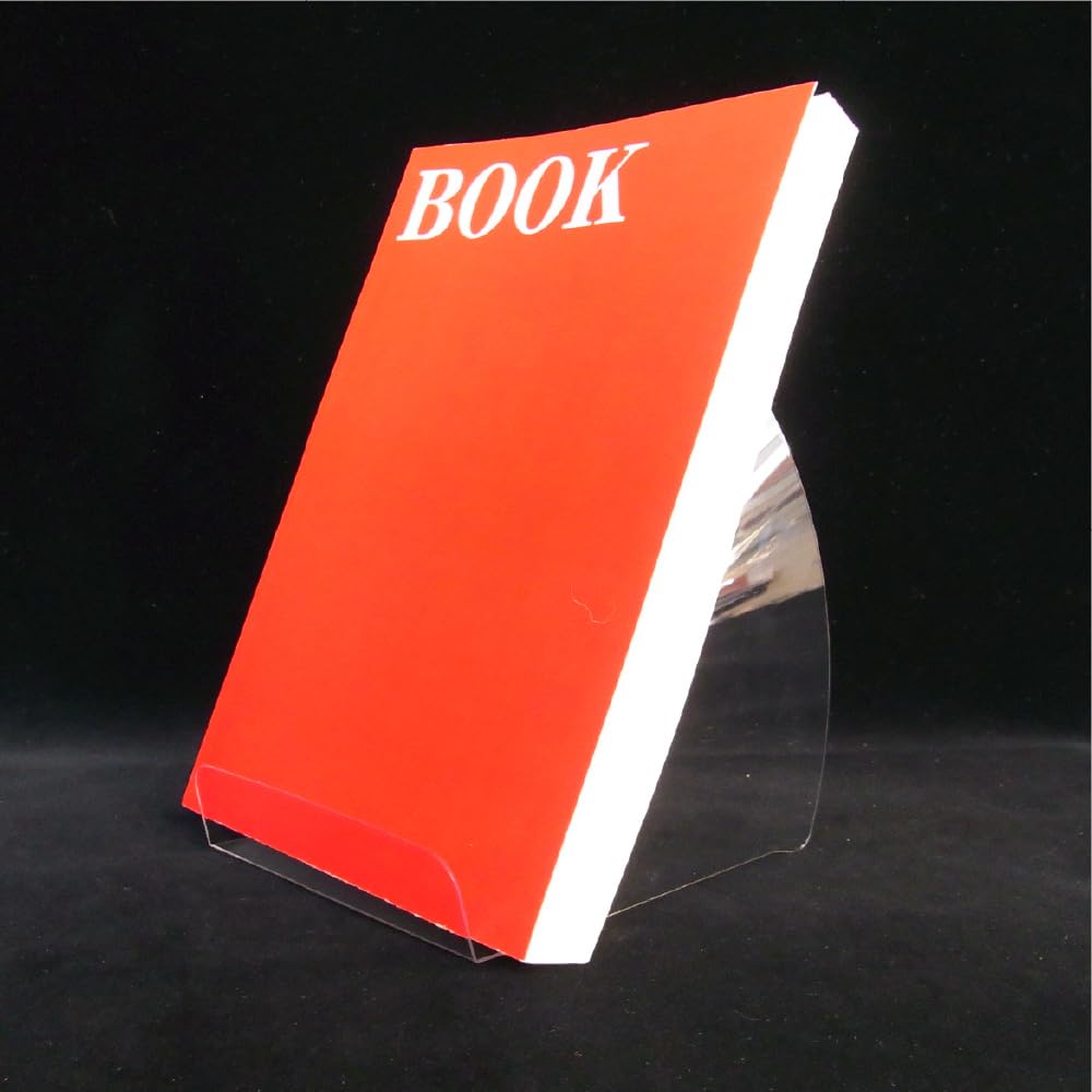 Igarashi Pro Slim Display Stand, Medium, 10 Sheets, for B6, 46, and A5 Sizes, B-02-010, Foldable, Clear Book Stand