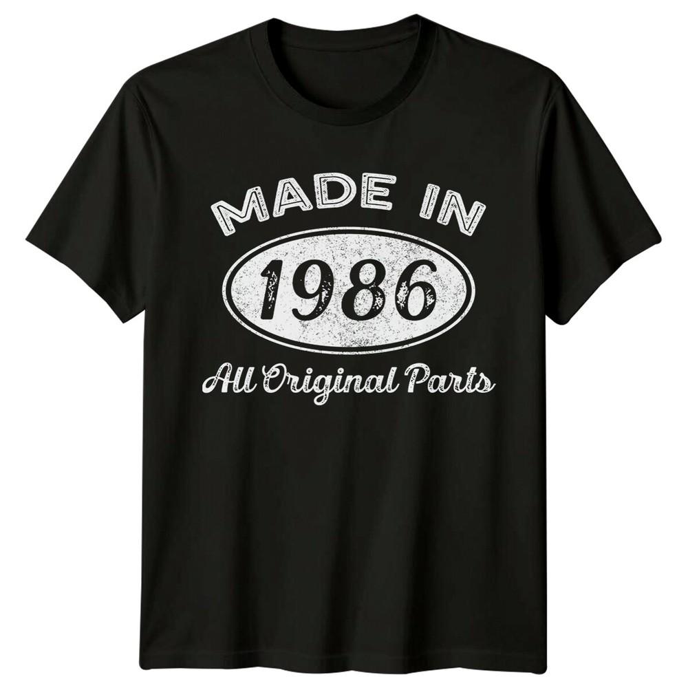 

Made In 1986 Mens T Shirt 40th Birthday Gift Vintage forty Year Old c Unisex T-Shirt M