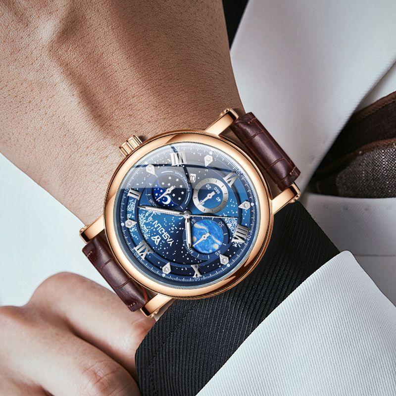 Top Brand New Men's Watch Light Luxury High Sense Vast Star Watch Student Trendy Business Men's Watch
