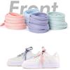 1 Paar 8mm Flach Verdickt Farbe Bonbon AF1 Kinder Schnürsenkel Basketball Sneakers Segel Schnürsenkel Schuhzubehör 60/100/120/140