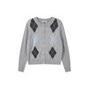 Lap Wool Argyle Knit Cardigan As1kg222