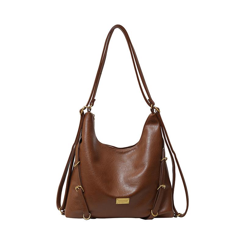 Retro Tragetasche Herbst neu trendige Mode Schulter Rücken große Kapazität multifunktionale Textur Pendler Umhängetasche