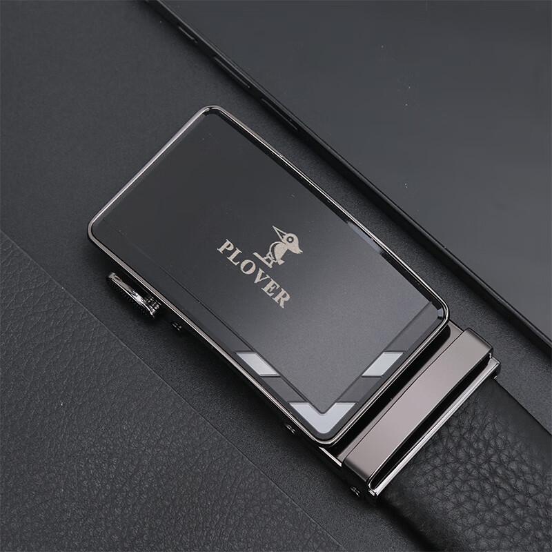 Мужской ремень PLOVER первого слоя из коровьей кожи с автоматической пряжкой One Size