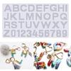 Basteln Handgemacht Silikongel Buchstabenformen Set Buchstaben Alphabet Formen Set Harzform Epoxid Muster Stanzform
