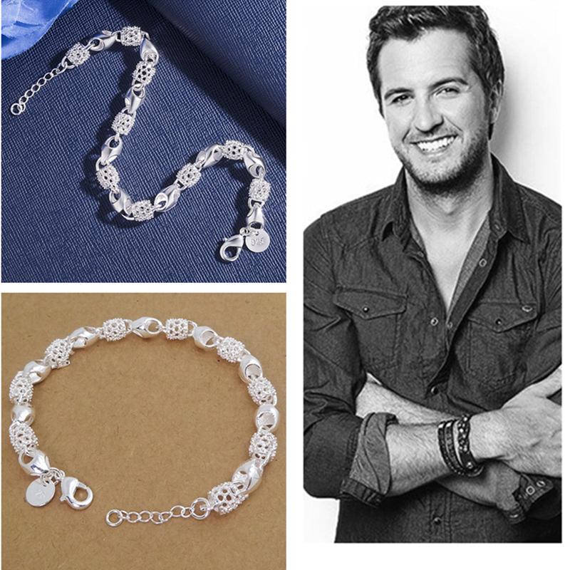 

Модные мужские браслеты с полыми шариками, ювелирные изделия, новинка 2021, серебряный браслет 925 пробы для мужчин, ювелирные изделия, очаровательный рождественский подарок для парня