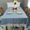 Florals Pattern Tablecloth Waterproofs Materials Quick Cleaning Solution For Kitchen Dining Room