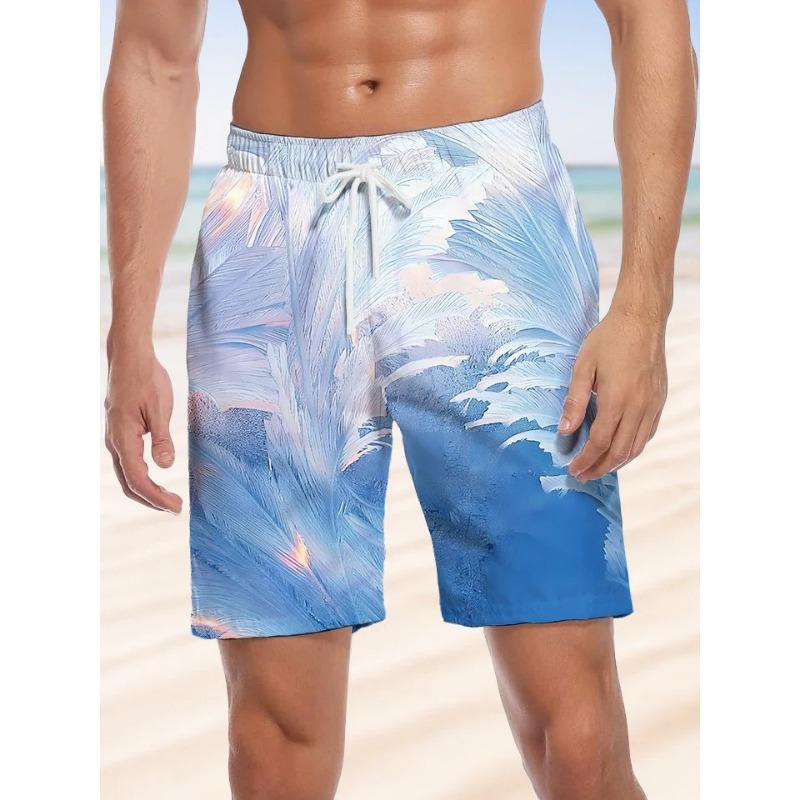 Novelty Men's Colorful Shorts Swimming Beach Shorts 3D Printing Surfboard Shorts Swim Trunks Men's and Women's Shorts