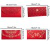 1PC Lucky Money Bag Rectangular Laser Engraving New Year Red Envelopes Marriage Hollow Embossed 3D