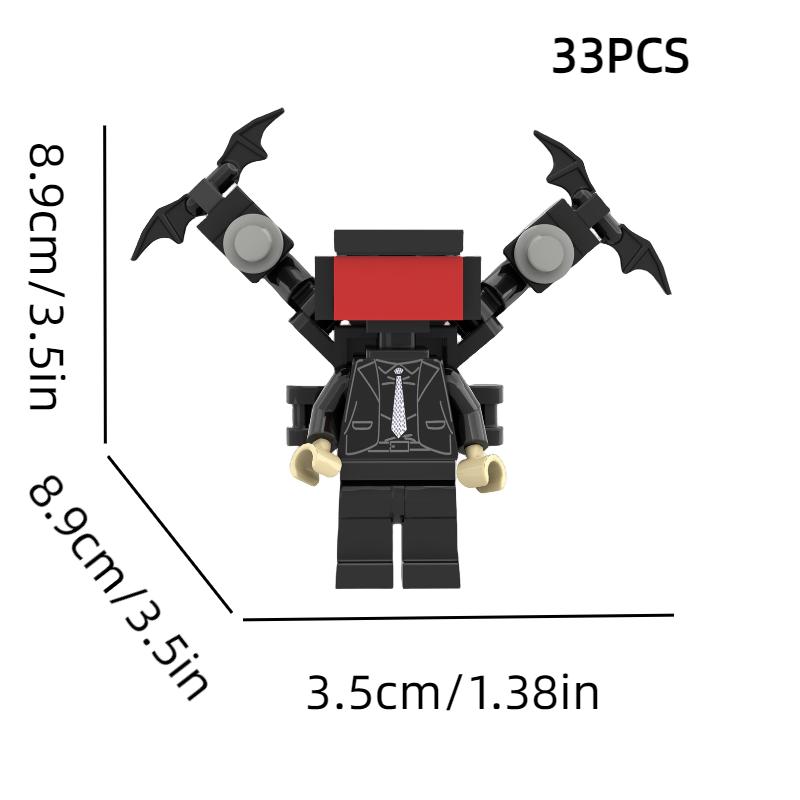 

Скибиди Строительные туалетные блоки Игрушка Титан Монитор Звуковой Человек Телевизионный Человек Дети Сделай сам Подарок Style A