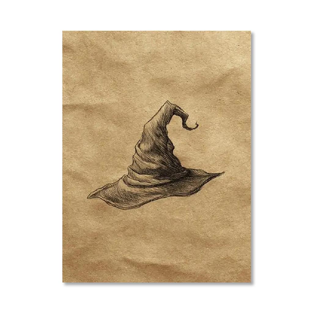Autumn Leaves Jack-o-lanterns Canvas Prints Scary Witch Halloween Wall Art Posters for Modern Living Room Autumn Home Decor