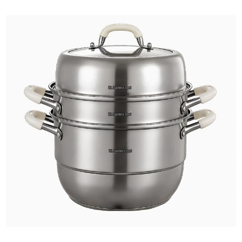 Zhou Yue Heng Sheng 316L Stainless Steel 2-Layer 28cm Steamer Pot