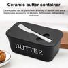 Butter Container Box with Cutter Lid Sealed Cheese Storage Box