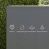 Patio 3 Seater Swing Chair Bench Cover Outdoor Garden Furniture Rain Protection Cover Protector Waterproof Anti-UV, 215L X 155W X 150Hcm, Dark Grey