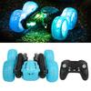 2.4G Double Sided RC Stunt Car 360 Degree   Rotating Sound Light Rechargeable Remote Control Stunt Car