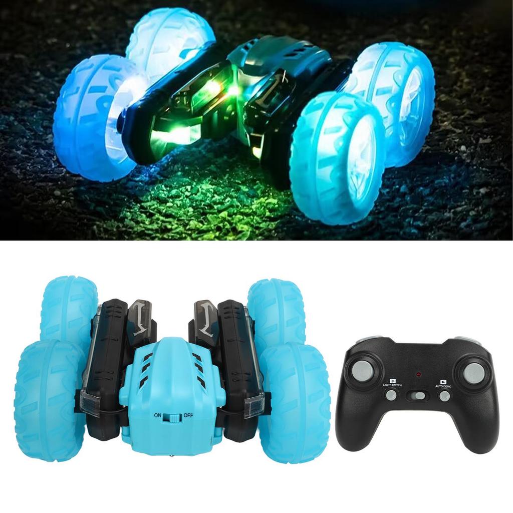 2.4G Double Sided RC Stunt Car 360 Degree Rotating Sound Light Rechargeable Remote Control Stunt Car